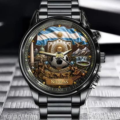 Personalized Argentina Soccer Watch