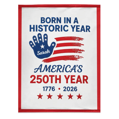 Personalized America 250 Baby Blanket