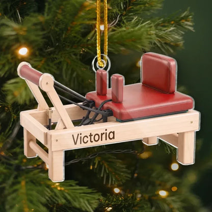 Personalized In My Pilates Era Acrylic Ornament