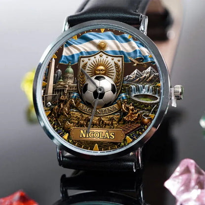 Personalized Argentina Soccer Watch