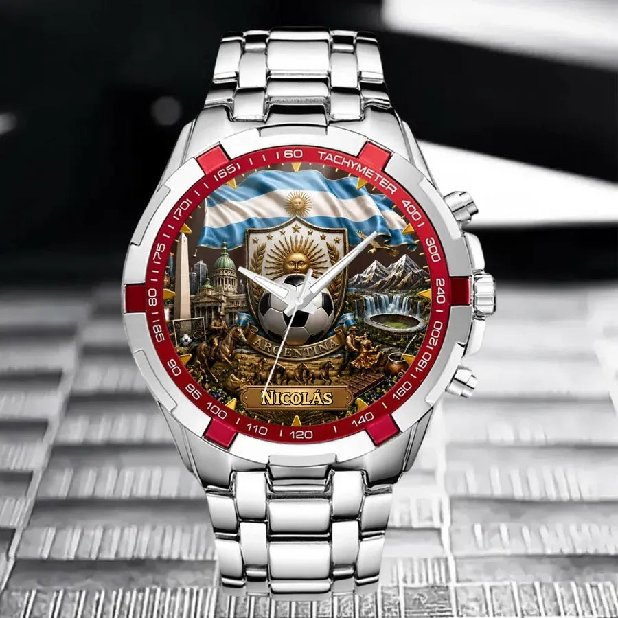 Personalized Argentina Soccer Watch