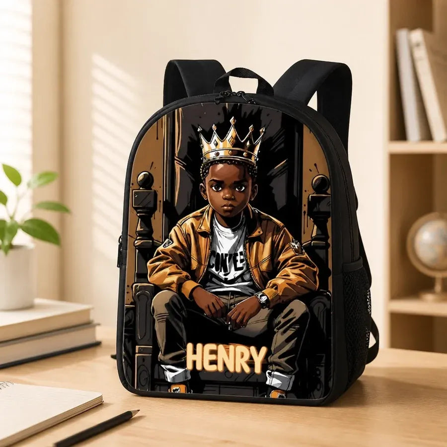 Personalized Afro Art Backpack