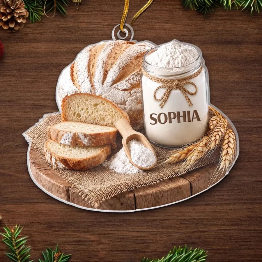 Personalized Sourdough Baker Acrylic Ornament