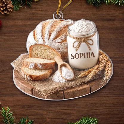 Personalized Sourdough Baker Acrylic Ornament