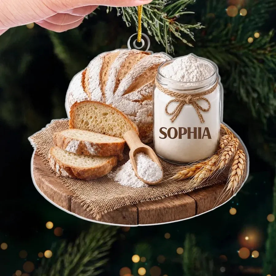 Personalized Sourdough Baker Acrylic Ornament