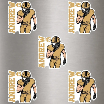 Personalized American Football Magnetic Sheet