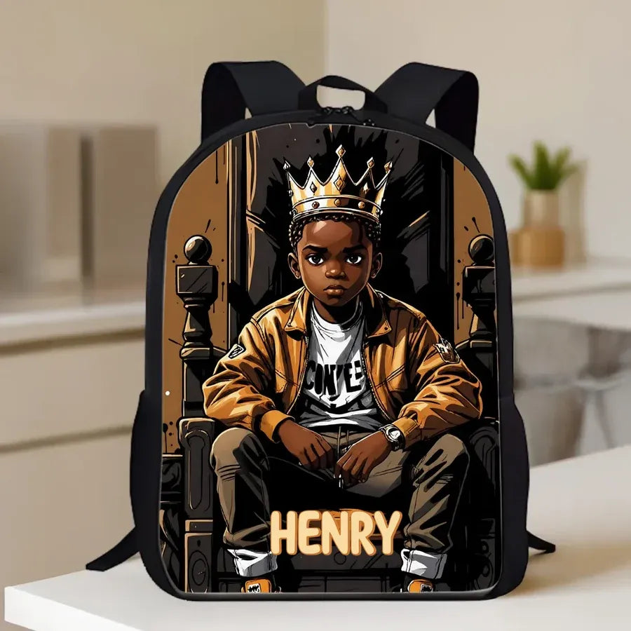 Personalized Afro Art Backpack