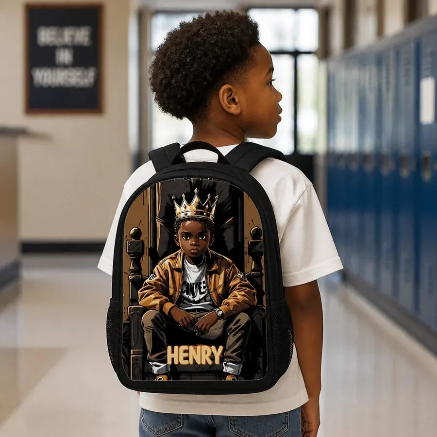 Personalized Afro Art Backpack