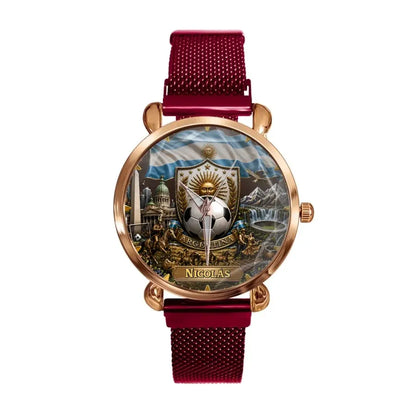 Personalized Argentina Soccer Watch