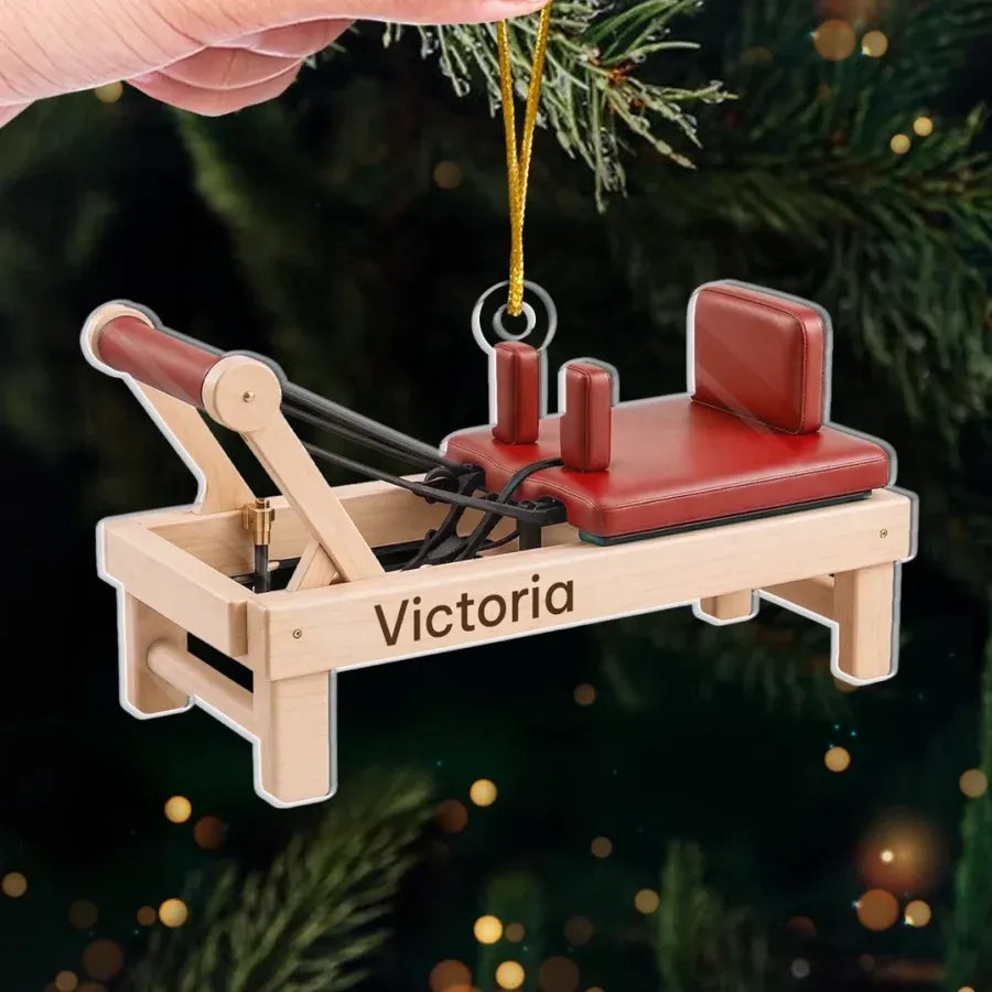 Personalized In My Pilates Era Acrylic Ornament