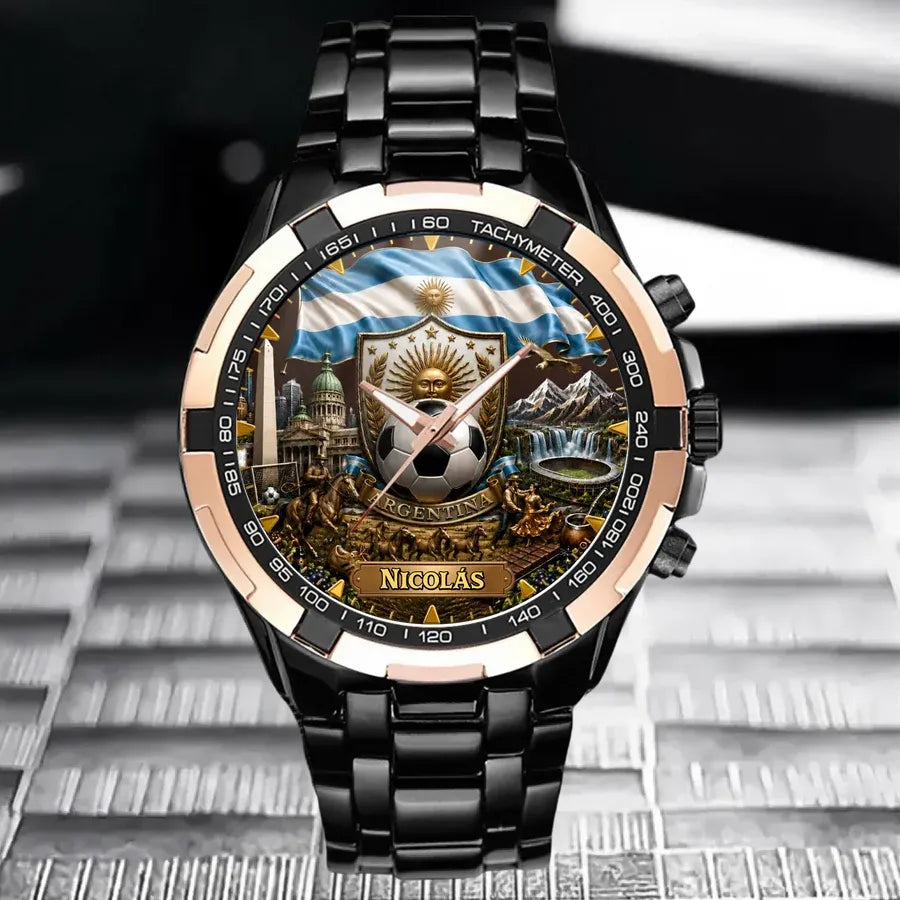 Personalized Argentina Soccer Watch