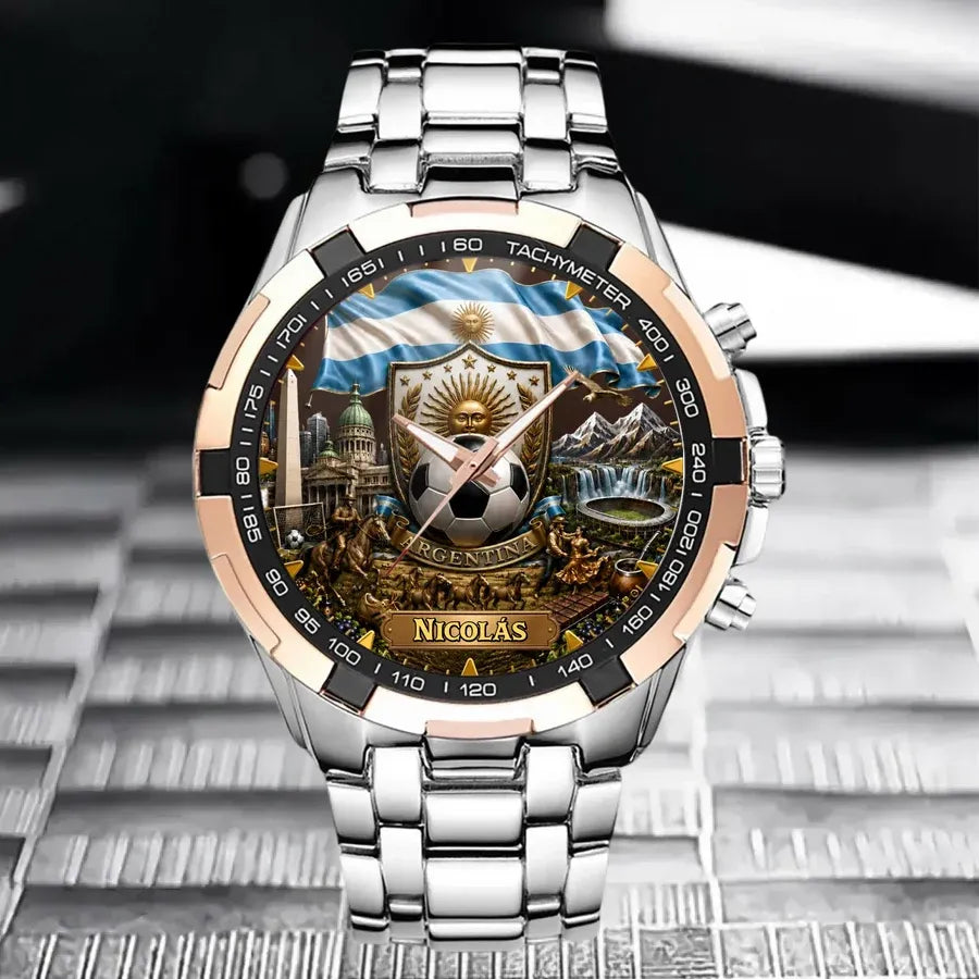 Personalized Argentina Soccer Watch