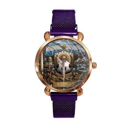 Personalized Argentina Soccer Watch