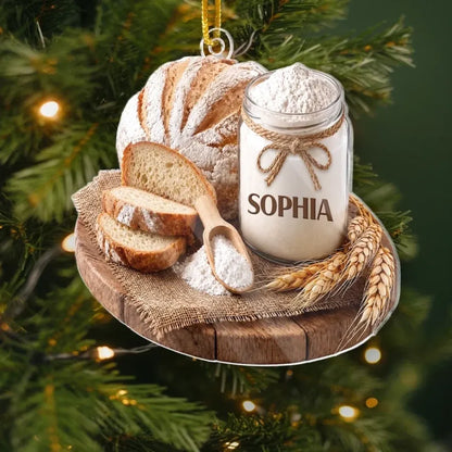 Personalized Sourdough Baker Acrylic Ornament