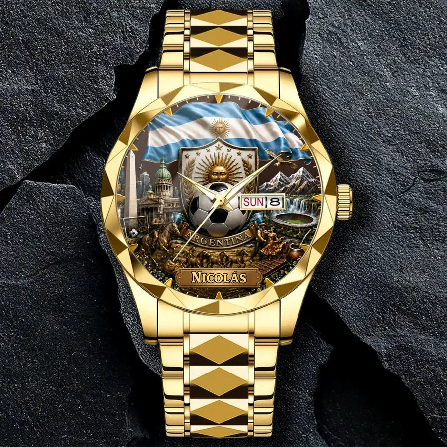 Personalized Argentina Soccer Watch
