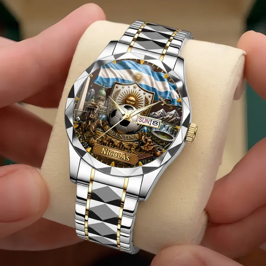 Personalized Argentina Soccer Watch