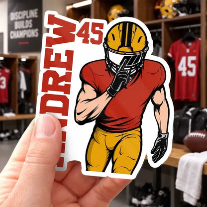 Personalized American Football Magnetic Sheet