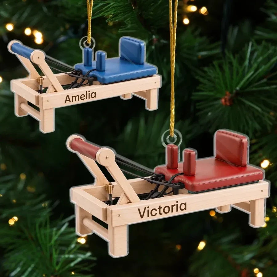 Personalized In My Pilates Era Acrylic Ornament