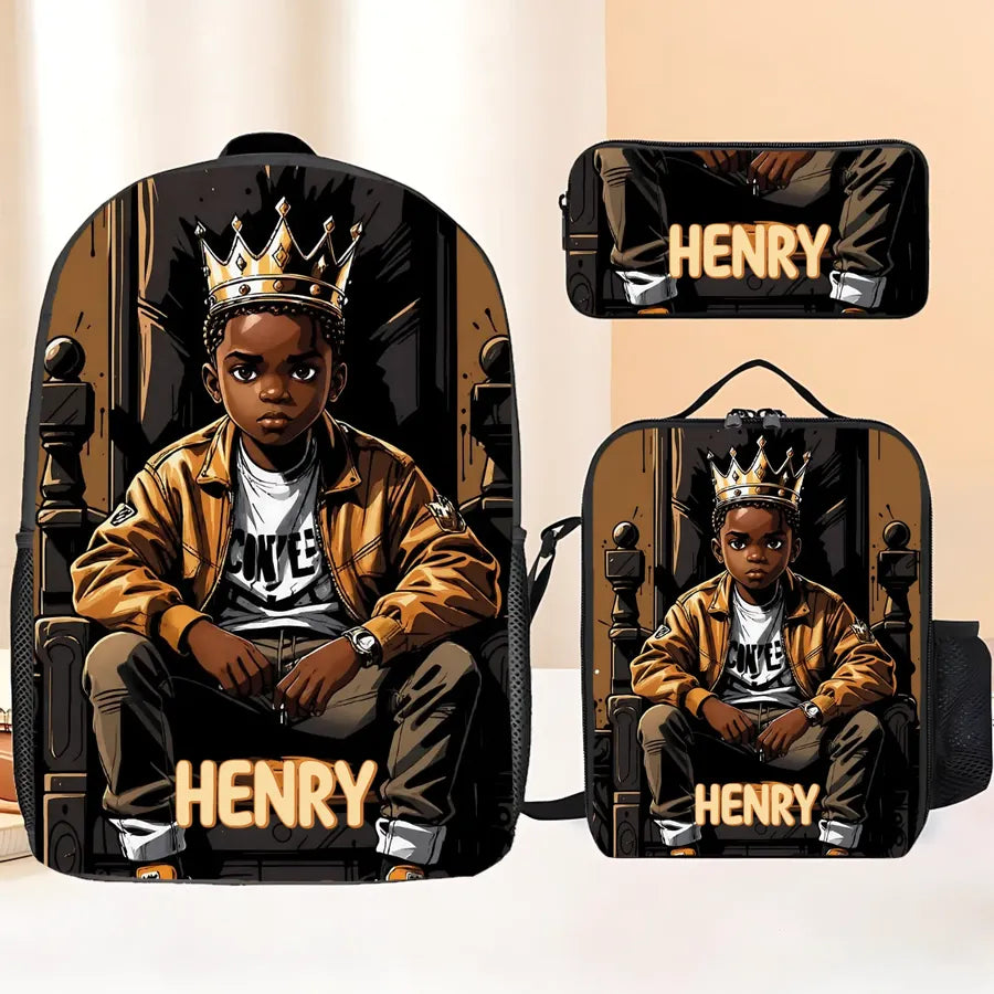 Personalized Afro Art Backpack