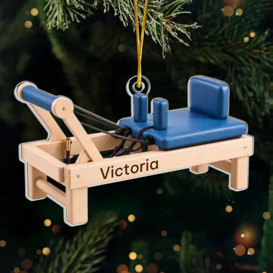 Personalized In My Pilates Era Acrylic Ornament
